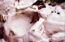 Homemade Rose Petal Pistachio Ice Cream