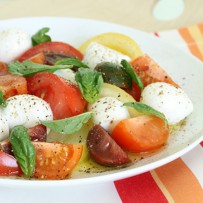 Heirloom Tomato Salad with Bocconcini and Basil